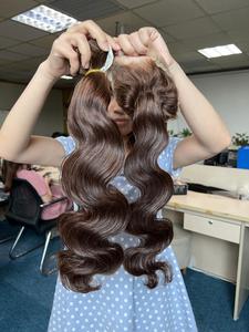 Raw Vietnamese Human Hair - <b>Water</b> Wavy- Brown and Black Color - Product Image 5