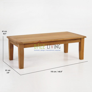 Nice Teak Outdoor Coffee <b>Table</b> Furniture Modern Design Elegant Durable for <b>Garden</b>, Patio, Hotel and Living Room - Product Image 1