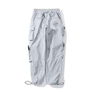 Venta al por mayor de pantalones largos de hombre con diseño de logotipo personalizado sueltos de talla grande al aire libre Jogging pantalones de hombre de lino transpirable - Product Image 4