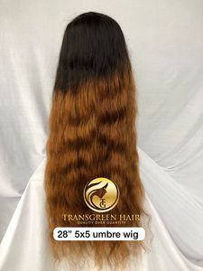 Vente en gros d'extensions de cheveux humains vierges 100% 28 ''pour Ombre 5x5 Wavy HD Lace Closure Perruques Black Cambodgian Mink Indian Temple - Product Image 3