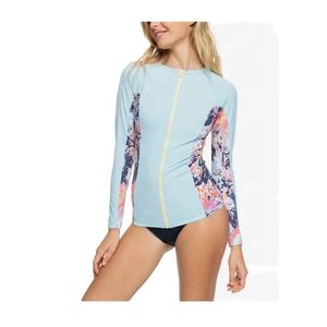 oem custom high quality women top <b>long</b> sleeve sustainable <b>beach</b> water sports swimsuit quick dry rash guard wholesale supplier - Product Image 1