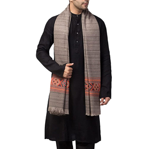 Pakistan Manufacturing Wholesale Cheap Price <b>Men</b> Winter <b>Shawl</b> for Sale With Customized Logo and Design Winter Wool <b>Shawl</b> - Product Image 5