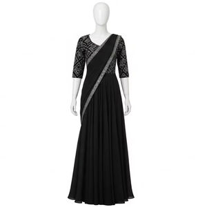 ชุดราตรีทรงบอลกาวน์ คอวี ผ้าโพลีเอสเตอร์ พิมพ์ลายดิจิทัล หรูหรา สำหรับงานเลี้ยง งานแต่งงาน ชุดออกงานทางการ ขายส่ง - Product Image 2