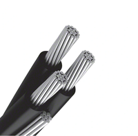 Kabel ABC Terpuntir Atas 4*16 2X25mm2 Kabel Listrik Aluminium untuk Penerangan Jalan Kabel ABC