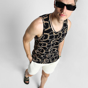 Débardeurs de yoga et de fitness pour hommes, anti-rétrécissement, respirants, grandes tailles, personnalisables, en Spandex/Coton, séchage rapide, vêtements de sport ajustables, dernière collection - Product Image 3