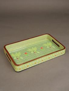 Tableware Wooden Enamel Serving <b>Tray</b> <b>Decorative</b> Food <b>Tray</b> <b>For</b> Home Kitchen - Product Image 5