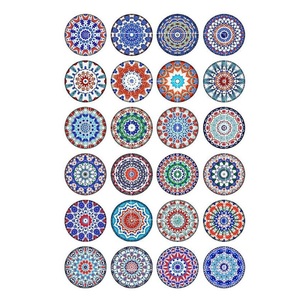 Posavasos de Madera Natural con Diseño Impreso para Decoración de Mesa, Posavasos de Madera Ecológicos con Estilo Único - Product Image 1