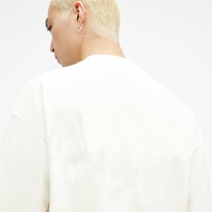 T-shirt imprimé personnalisé pour hommes T-shirt à col épais 100% coton T-shirts à col montant et surdimensionné pour hommes - Product Image 3