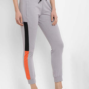 กางเกงวอร์มผู้หญิงผ้าฟลีซคอตตอน 100% สีพื้น ทรงปกติ ดีไซน์ล่าสุด - Product Image 3