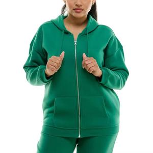 Sudadera con Capucha de Forro Polar para Mujer, Nueva, de Invierno, Transpirable, Impermeable, Informal, con Bolsillos, Holgada, al por Mayor, Sudadera con Capucha de Moda - Product Image 6