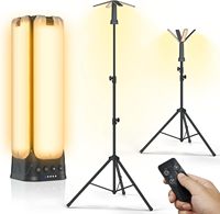 Lampes de camping avec télécommande et support, lanterne de camping rechargeable 14000 mAh, lumière de tente, lampe de travail magnétique 6000 lumens