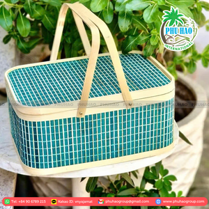PRODUIT CHAUD Panier cadeau en bambou du Vietnam Idéal pour les cadeaux écologiques et les présentations uniques - Product Image 5