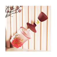 Flacon de parfum de luxe en verre transparent avec impression sur soie, 30 ml, 50 ml, 100 ml, personnalisable, rechargeable, pour marque privée