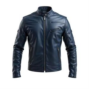 Vêtement de moto, veste en cuir pour homme, veste de motard, design élégant et durable pour la conduite à moto, veste pour homme - Product Image 2