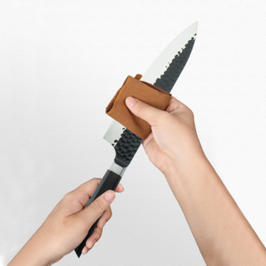 มีดทำครัวเหล็กคาร์บอนสูงพร้อมที่จับไม้ทำด้วยมืองานตามสั่ง - Product Image 2