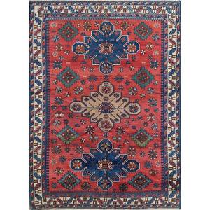 Alfombras de Lana Anudadas a Mano Nuray Pae-4755, Diseño Geométrico Abstracto para el Hogar, Pasillo, Rectangulares de 9x12, Alfombras de Jaipur Hechas a Mano por Artesanos Estadounidenses - Product Image 1