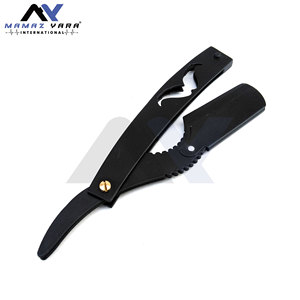 Navaja de Afeitar Profesional para Barbería, con Mango para Bigote, Navaja de Afeitar Recta para Hombre, Calidad Clásica de Salón, Moldeador de Barba, Cortador de Pelo, Duradero - Product Image 2