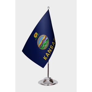 Digital-Printed <b>for</b> Kansas <b>for</b> State Pennant <b>Flags</b> (3x5ft)-Aluminum <b>Pole</b> Nylon Polyester Plastic & Cloth Materials - Product Image 1