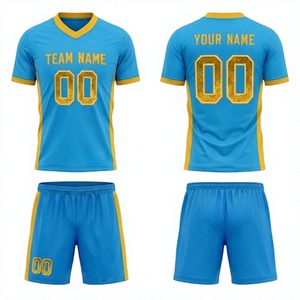 Custom Team Branding Soccer Jersey Made 100% Polyester Quick Dry Printed V-neck <b>Adjustable</b> <b>Strap</b> Unisex Adults Wholesale Top - Product Image 1