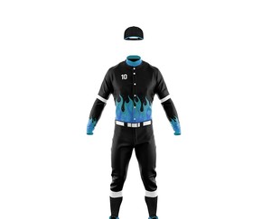Uniforme de baseball de haute qualité, confortable, à vendre, vêtements de sport, équipe, meilleur fabricant, tissu en polyester, uniforme de baseball - Product Image 2