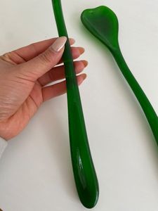 Excelente calidad sostenible remolino rojo Servidor de ensalada vajilla juego de cubiertos resina Spork tenedor cuchara Hotel restaurante genuino - Product Image 4