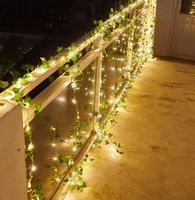 Daun dan bunga buatan dengan lampu untuk pernikahan dan acara barisan bunga Properti dekorasi acara rumah pernikahan dengan harga grosir