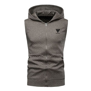 Sweat-shirts de sport sans manches pour hommes, légers, pour la salle de sport, pull-over sportif, élégant, décontracté, tendance - Product Image 1