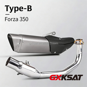 ท่อหน้าสแตนเลส GXKSAT และท่อไอเสีย<span class=keywords><strong>แบ</strong></span>บสวม M12 สำหรับ <span class=keywords><strong>Forza300</strong></span> 350 ระบบอัพเกรดสมรรถนะ - Product Image 2