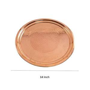 Elegante Bandeja de Servicio de Cobre para Regalo, Regalo de Boda, Bandeja de Servicio de Cobre, Regalo Festivo, Juego de Bandejas de Servicio de Cobre a Bajo Precio - Product Image 2