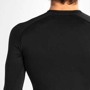 T-shirt de compression technique à manches longues pour homme, impression numérique, Jiu Jitsu BJJ MMA, Spandex/Polyester, logo personnalisé, vente en gros - Product Image 4