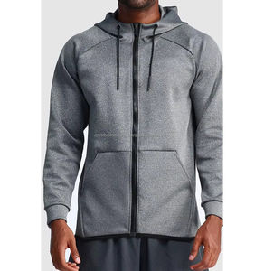 Venta al por mayor de chaquetas de gimnasio con logotipo personalizado para entrenamiento al aire libre, chaquetas de gimnasio para hombre, de secado rápido, informales, transpirables, elásticas, para gimnasio - Product Image 3