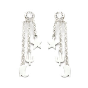 ต่างหูเซอร์โคเนียทรงลูกบาศก์สีขาวเงินสเตอร์ลิงดูหรูหราคลาสสิก925สำหรับผู้หญิงเด็กผู้หญิงเครื่องประดับทำมือผู้ส่งออก - Product Image 2