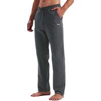OEM – pantalon de survêtement de Yoga en coton pour hommes, pantalon d'exercice à fond ouvert, pantalon de détente athlétique, pantalon de survêtement ample avec poches