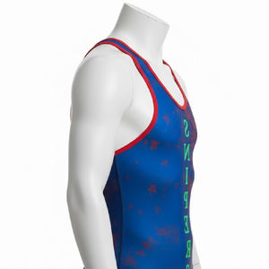 Combinaison de lutte confortable pour garçons, OEM, compression, logo personnalisé, uniforme d'équipe idéal, ensembles de lutte pour hommes - Product Image 5