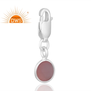 Colgante de piedras preciosas de Calcedonia Rosa Natural de Plata de Ley 925 superventas, joyería personalizada para mujer, regalo para ella - Product Image 3