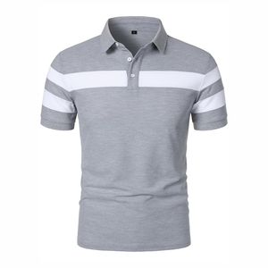Vêtements décontractés hommes polos vente à chaud nouveau Design logo personnalisé couleur unie respirant polos respirants hommes polos - Product Image 1