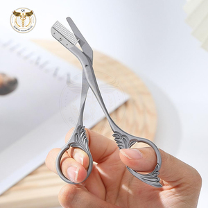 Professional Eyebrow Scissors Beauty Care Precision Trimming Scissors Stainless Steel <b>Makeup</b> <b>Tool</b> - Product Image 5