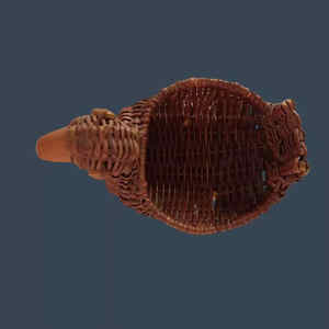 Panier de rangement en forme de canard brun personnalisé Matériau naturel Artisanat Décoration de la maison Panier de fruits en bambou fabriqué au Vietnam - Product Image 3