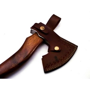 Tomahawk Jexmoo Personalizado de 19.5 Pulgadas, Acero D2, Mango de Madera de Palisandro con Funda de Cuero, Regalo para Papá, Hecho a Mano, Grado Industrial - Product Image 4