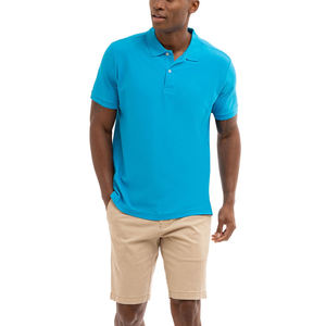 Offre Spéciale pour hommes été coton pour Polo T-Shirt mode Slim Fit col formel hauts vêtements d'extérieur décontractés Anti-rides couleur unie - Product Image 3