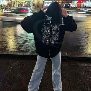 Sudaderas con capucha de diamantes de imitación de diseño personalizado Sudaderas con capucha de diamantes de imitación de alta calidad - Product Image 5