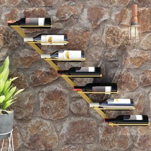 Nouveau look Porte-bouteille de vin en métal design fantaisie Porte-vin Stands plusieurs porte-bouteilles de vin au coût le plus bas - Product Image 6