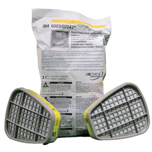Filtre de protection respiratoire de haute qualité 3M 6003 pour les particules de poussière, les vapeurs organiques et les gaz acides, fabriqué aux États-Unis - Product Image 1