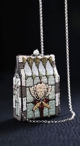 Pochette à main brodée ethnique style bohème, design fantaisie, perles, doublure pour mariage et soirée, vente en gros - Product Image 3