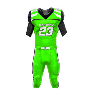 Uniformes OEM de fútbol americano para adultos, Camiseta con estampado de transferencia de calor, pantalones, conjuntos de equipo de talla grande, transpirable, secado rápido, Verano - Product Image 2