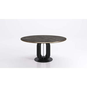 Soho Keramik Premium Modern Round <b>Dining</b> <b>Table</b> <b>Set</b> Assembled Marble Restaurant Furniture for Hotels - Product Image 3