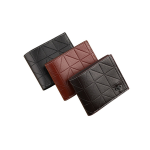 Cartera Corta de Cuero Suave de Alta Calidad para Hombre con Protección RFID, Patrón Sólido, Cierre Personalizado con Logotipo, Monedero - Product Image 2