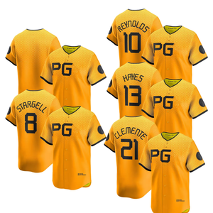 Camisetas de Béisbol Personalizadas del Pittsburgh City Connect 2025 para Hombre, Uniformes Bordados con Logos en Dorado - Product Image 1