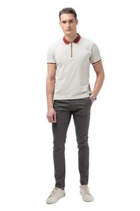 เสื้อยืดโปโลลำลองสำหรับผู้ชายแขนสั้นสั้นเสื้อปากีสถานทำจากผ้าที่ใส่สบายมีไซส์พิเศษ - Product Image 4