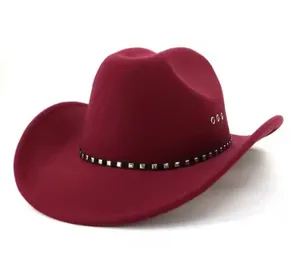 Low MOQ best selling bulk straw cowboy hats Fashion straw hat fishing Cowboy Leather Hat in Bulk